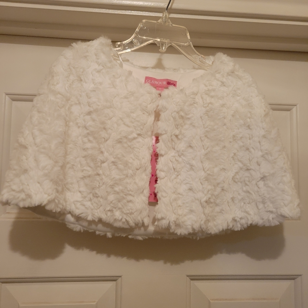 Girls Plush Dressy Shrug - M